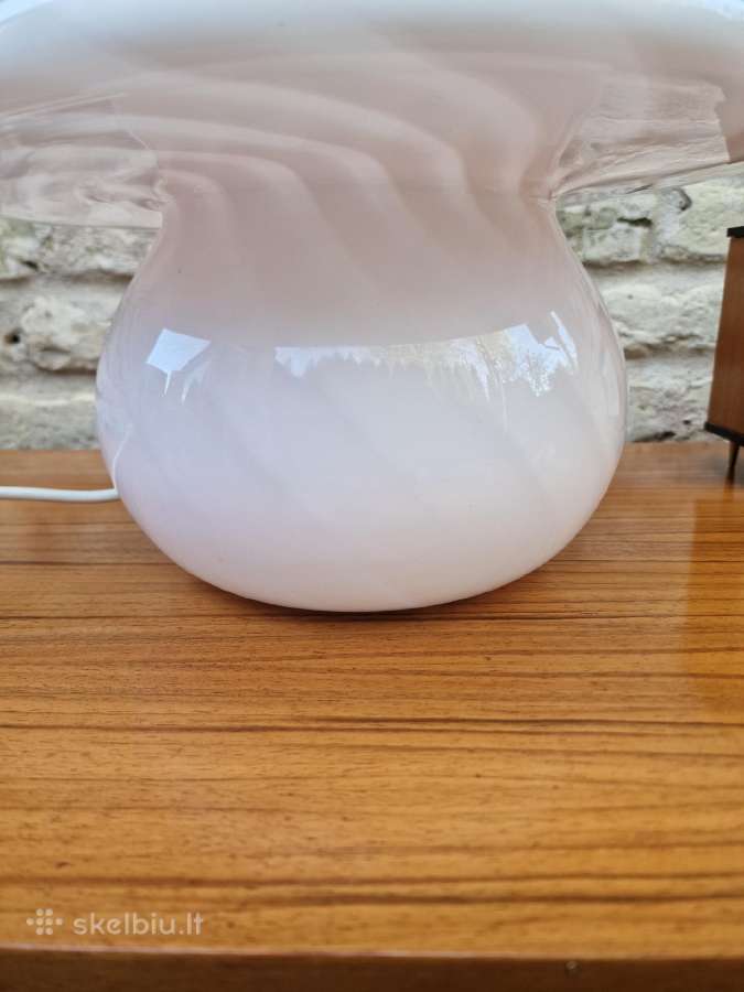Vintažinis mid century Murano stalo lempa - nuotraukos Nr. 15