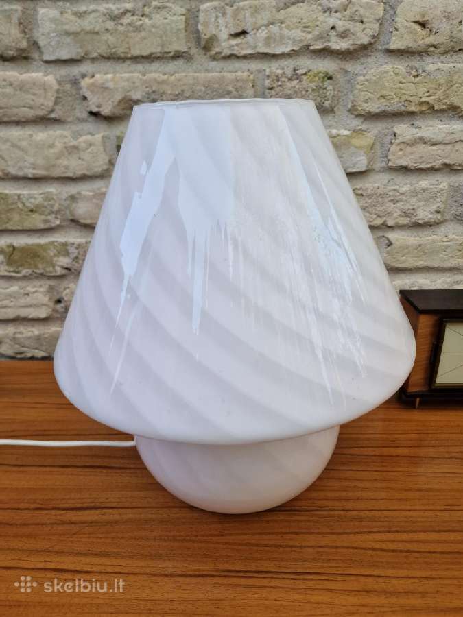 Vintažinis mid century Murano stalo lempa - nuotraukos Nr. 17