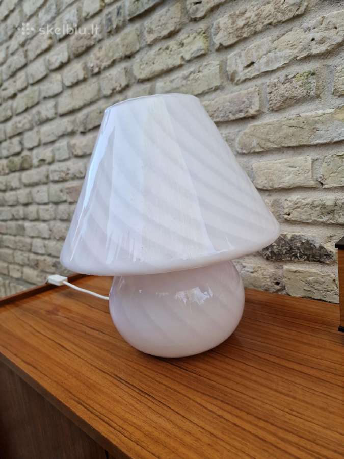 Vintažinis mid century Murano stalo lempa - nuotraukos Nr. 18
