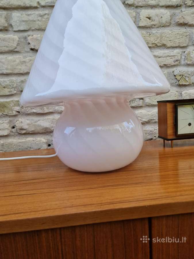 Vintažinis mid century Murano stalo lempa - nuotraukos Nr. 19
