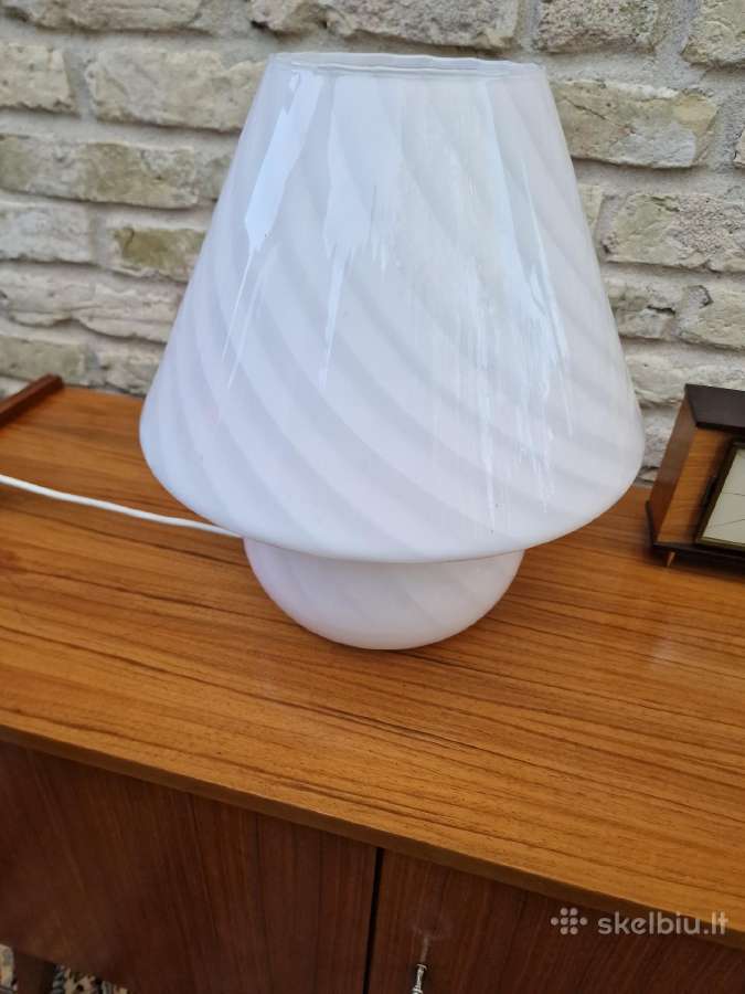 Vintažinis mid century Murano stalo lempa - nuotraukos Nr. 21