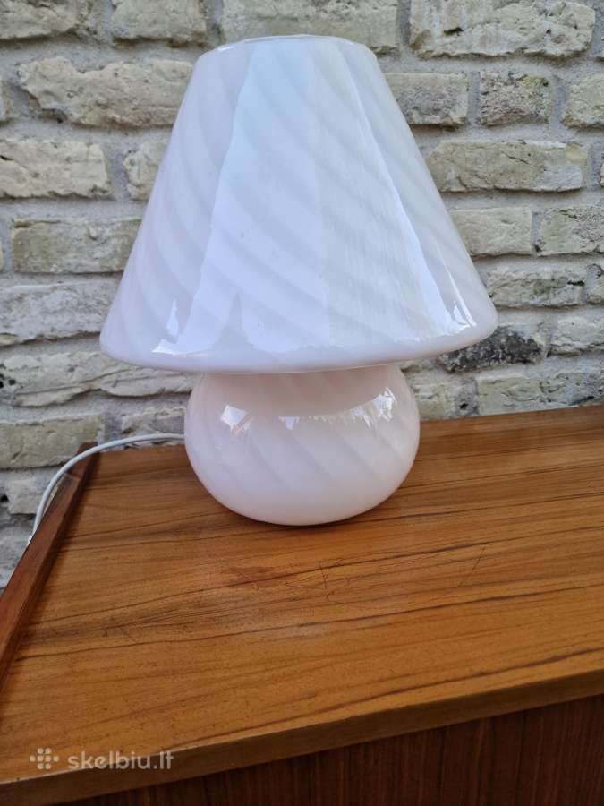 Vintažinis mid century Murano stalo lempa - nuotraukos Nr. 28