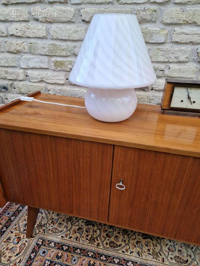 Vintažinis mid century Murano stalo lempa - nuotraukos Nr. 31