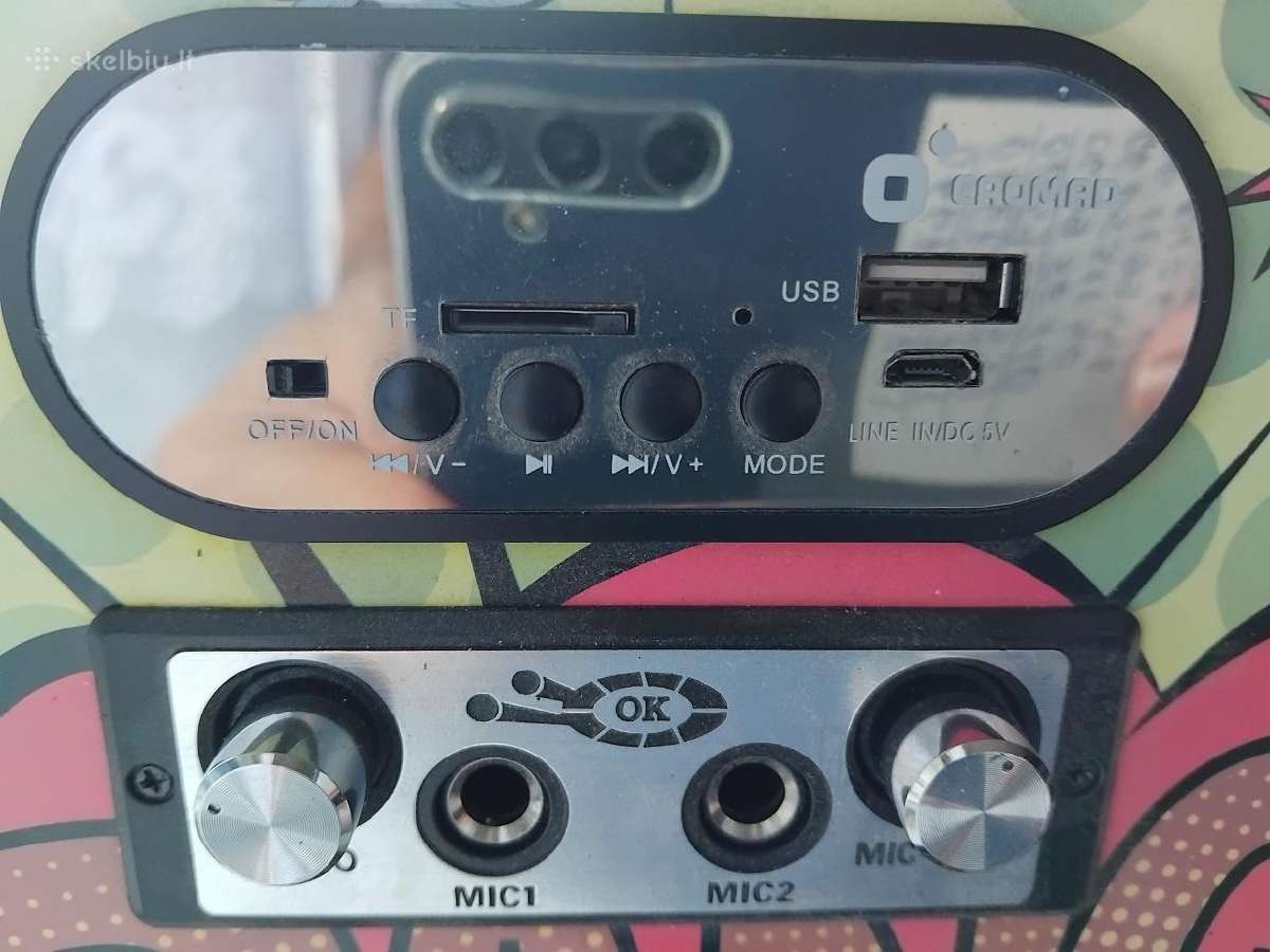 Cromad Karaoke 10w: Fm radijas; Usb; Tf card - nuotraukos Nr. 2