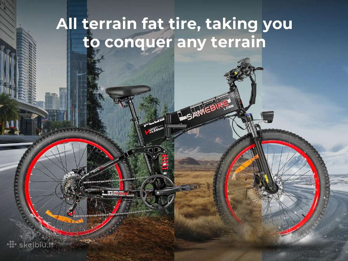 Elektrinis dviratis Samebike Lo26 Plus 1000w - nuotraukos Nr. 16