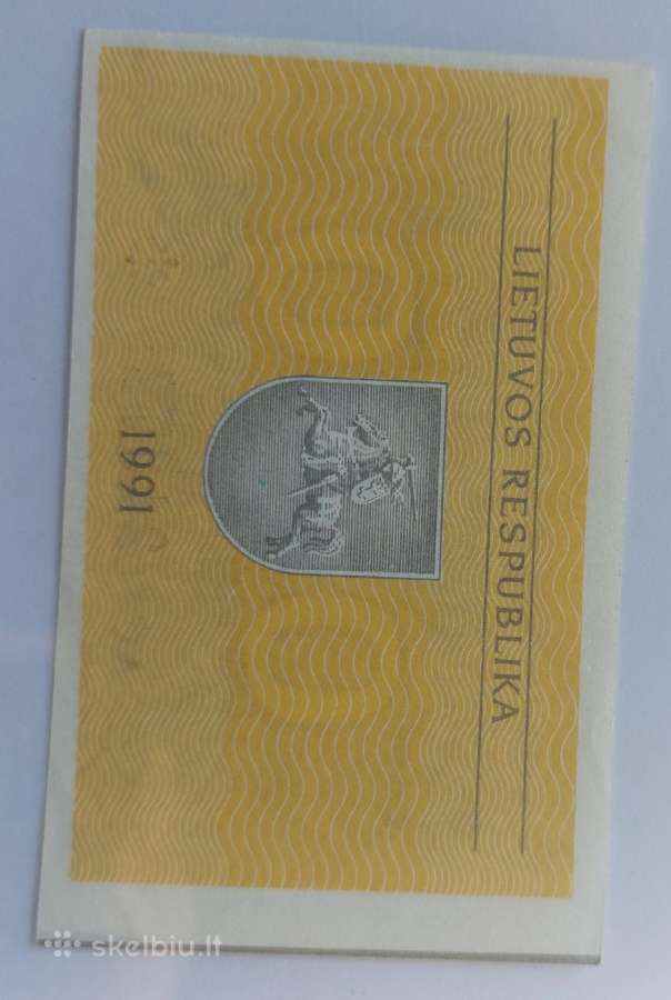 Banknotas 50 ct talonas be teksto su klaida - nuotraukos Nr. 2