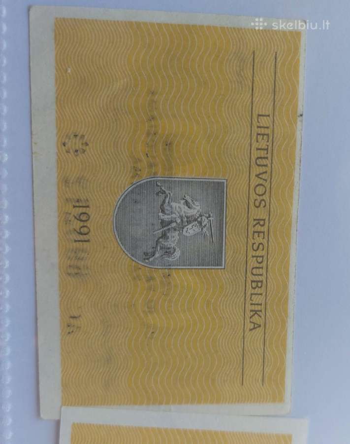 10 ct talonų banknotas su klaida - nuotraukos Nr. 2