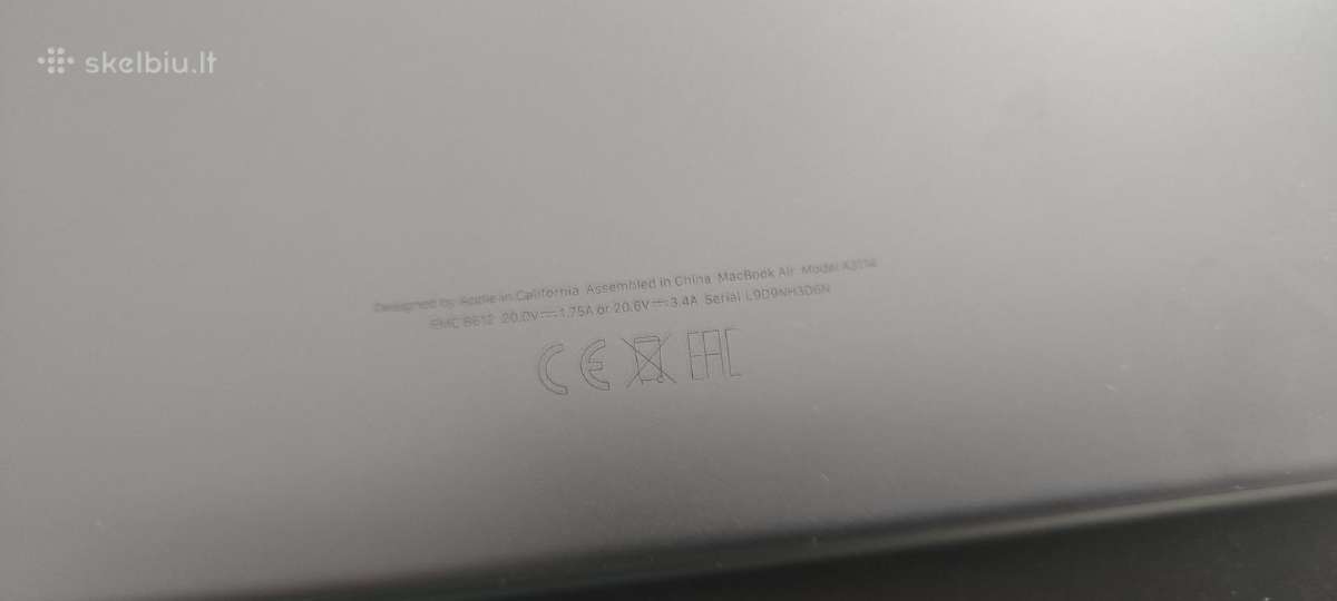 MacBook Air 15" Apple M3 8c Cpu 10c Gpu/8gb/256gb - nuotraukos Nr. 4