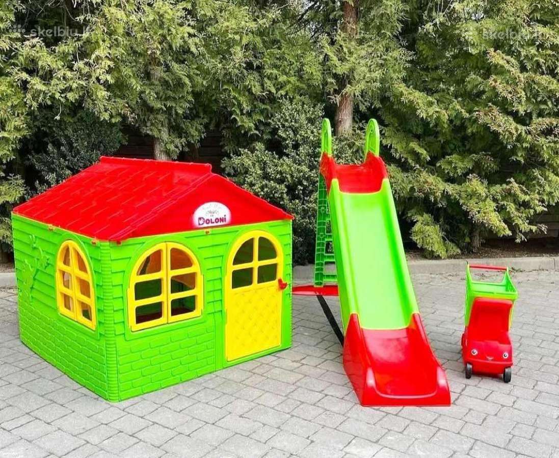2in1: namelis „XL“ + čiuožykla 243cm - nuotraukos Nr. 4