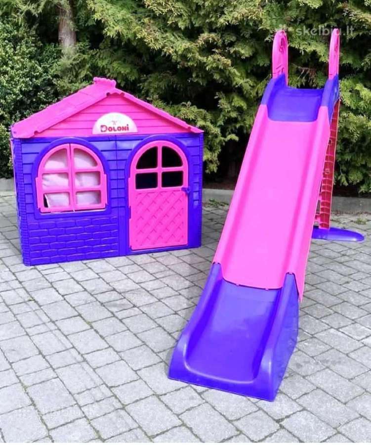 2in1: namelis „XL“ + čiuožykla 243cm