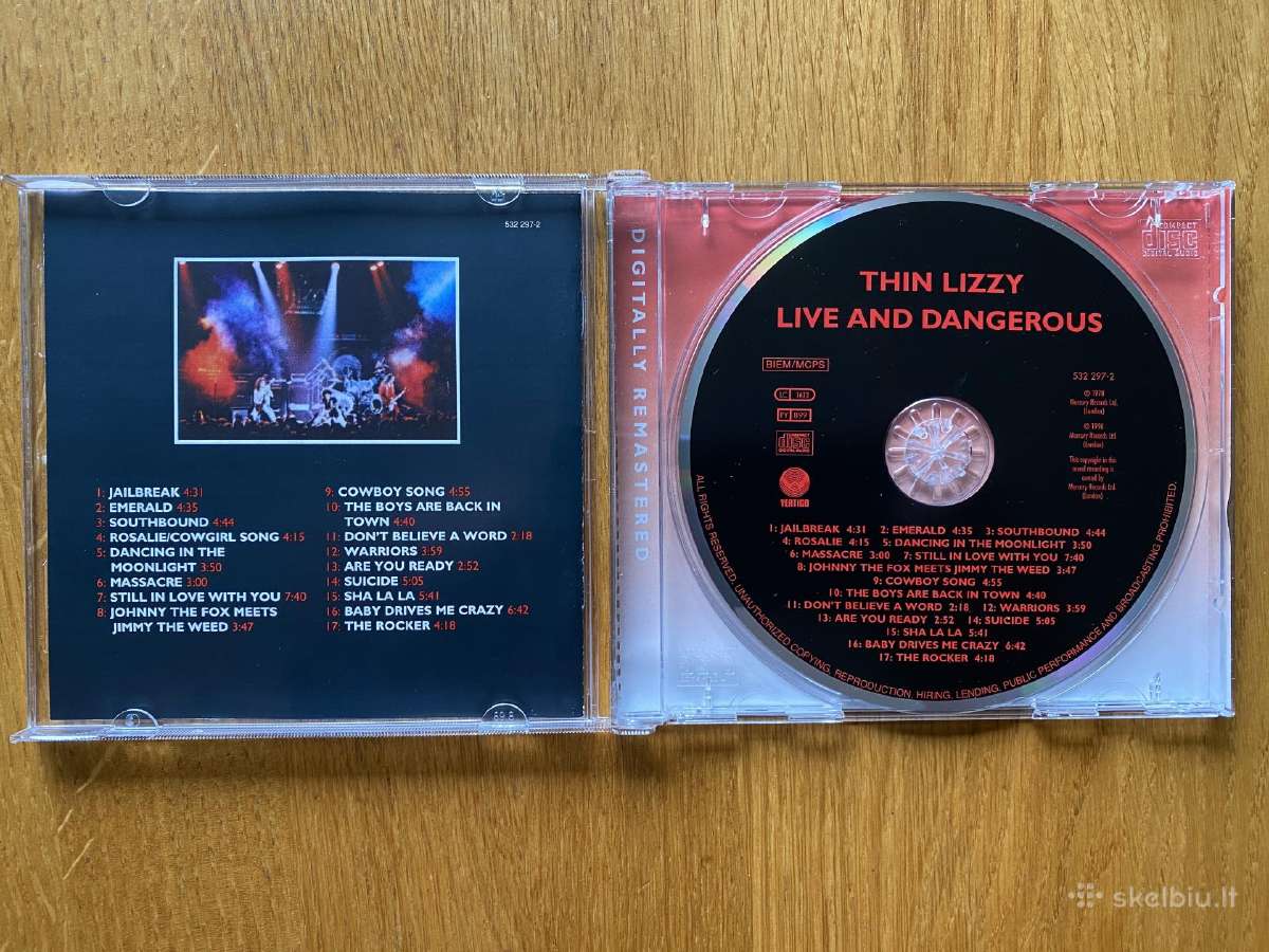 Originalus Thin Lizzy – Live And Dangerous CD - nuotraukos Nr. 2
