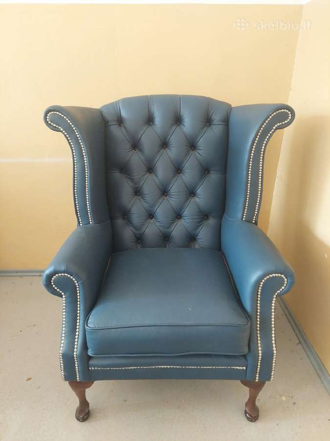 Angliskas Odinis Fotelis Quinann - nuotraukos Nr. 3