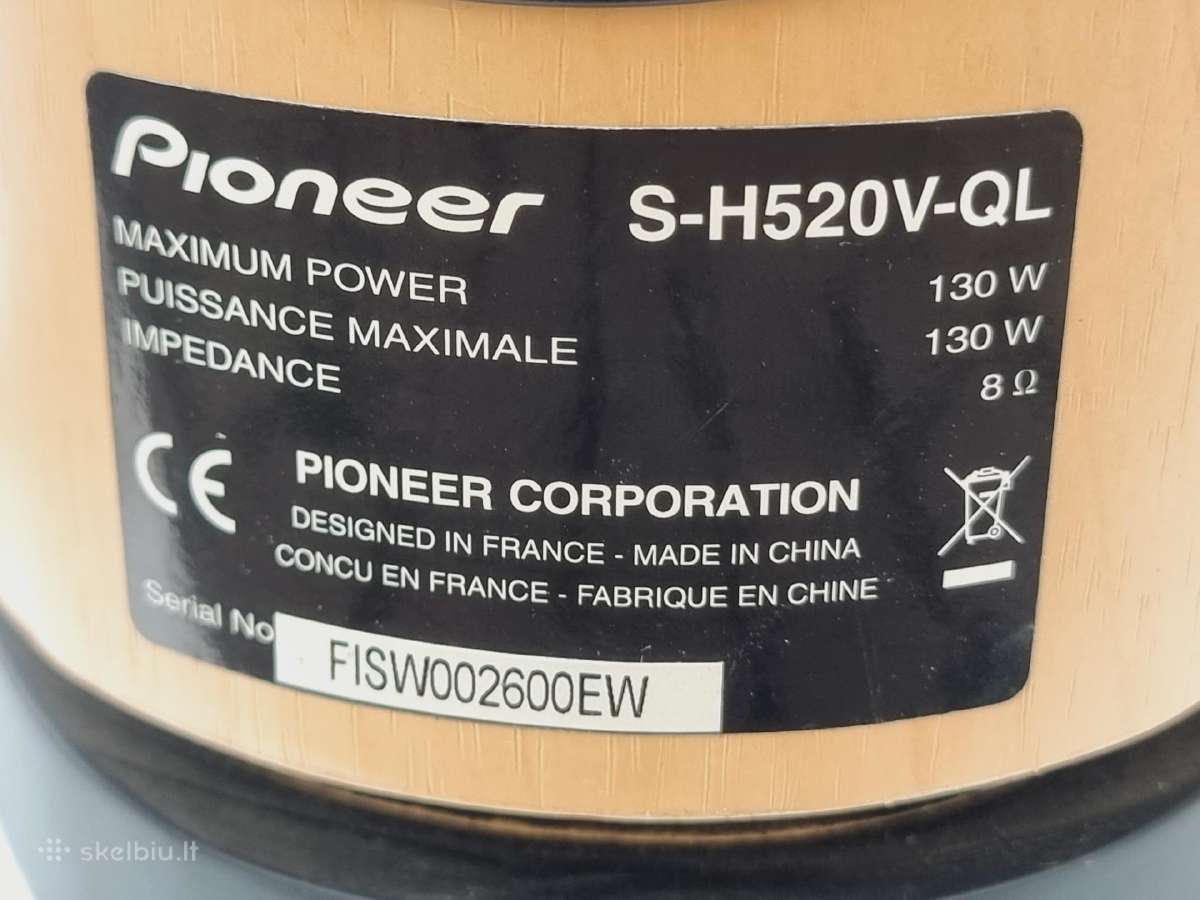 Kolonėlės Pioneer S-h520v-qlu - nuotraukos Nr. 13