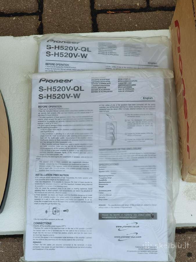 Kolonėlės Pioneer S-h520v-qlu - nuotraukos Nr. 10