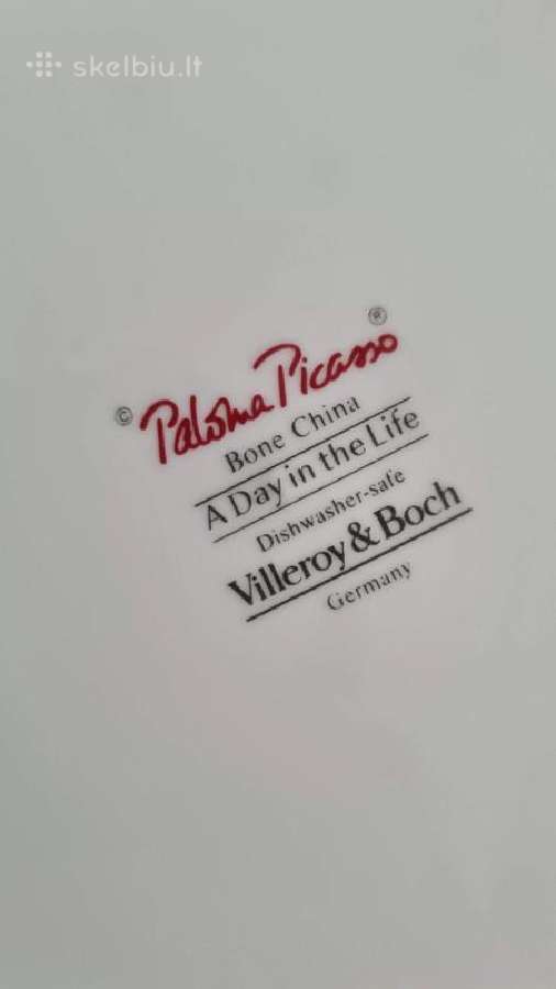 Villeroy & Boch by Paloma Picasso 8 lėkštės - nuotraukos Nr. 5