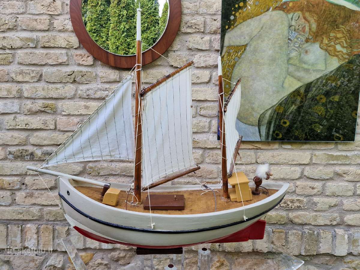 Vintažinis mid century 3D laivo modelis