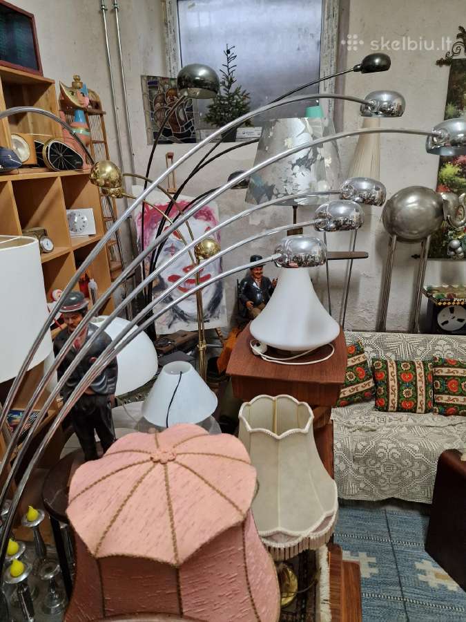 Vintažiniai mid century šviestuvai ir lempos - nuotraukos Nr. 9