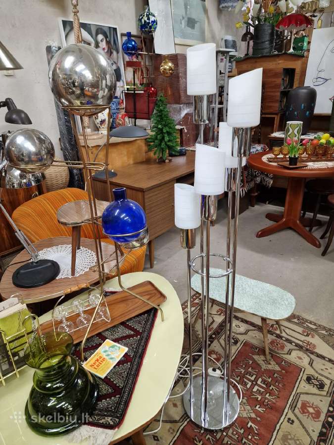 Vintažinės mid century šviestuvai ir lempos