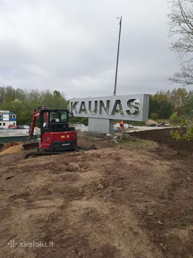 5t Ekskavatoriaus nuoma apleistu sklypų tvar