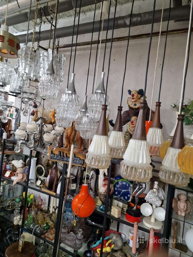 Vintažinės mid century stalinės,pakabinamos lempos - nuotraukos Nr. 18