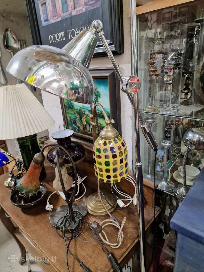 Vintažinės mid century stalinės,pakabinamos lempos - nuotraukos Nr. 35