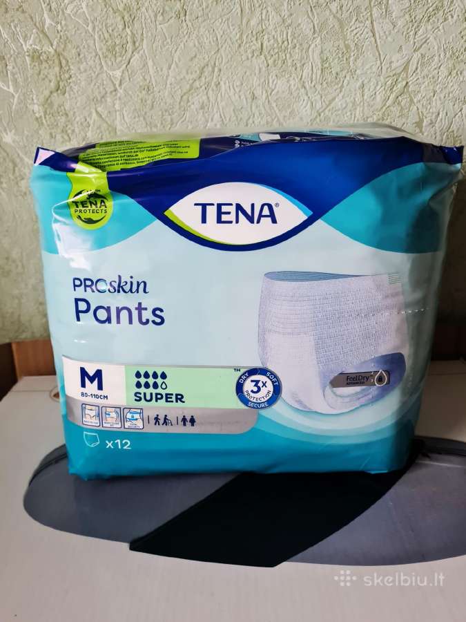 Sauskelnės kelnaitės suaugusiems M dydžio.