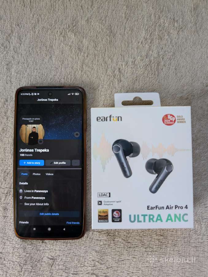 Naujos Earfun Air Pro 4 wireless earbuds - nuotraukos Nr. 2
