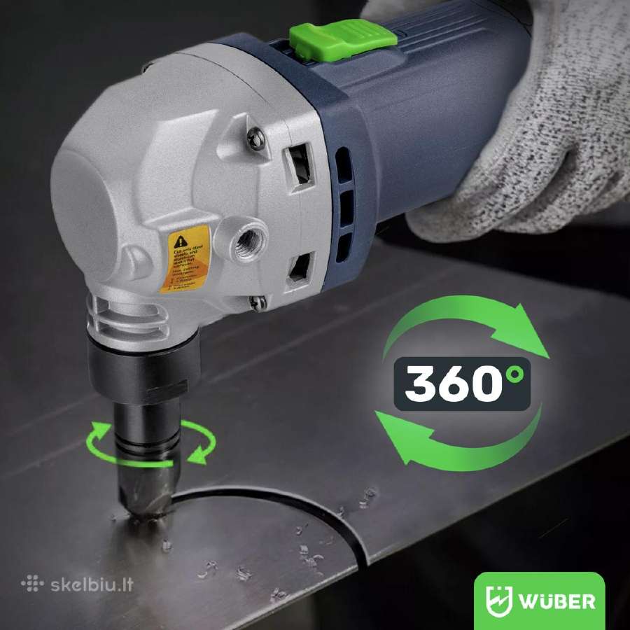 Elektrinės skardos Žirklės Krafdele 1600w Wuber - nuotraukos Nr. 4