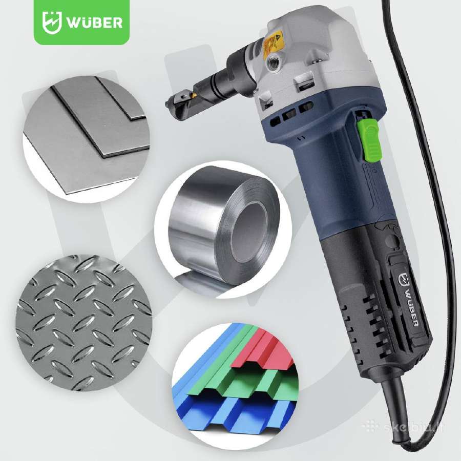 Elektrinės skardos Žirklės Krafdele 1600w Wuber - nuotraukos Nr. 6
