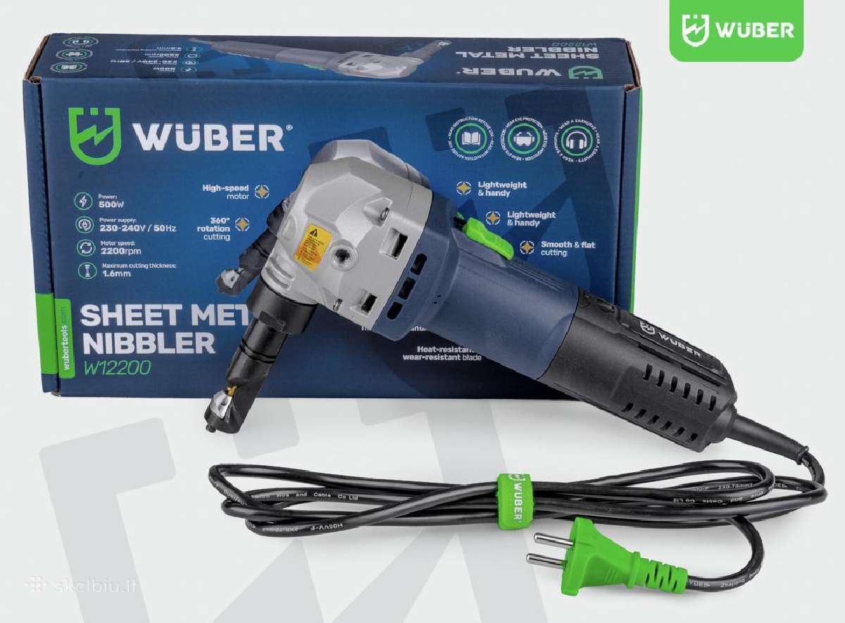 Elektrinės skardos Žirklės Krafdele 1600w Wuber - nuotraukos Nr. 2