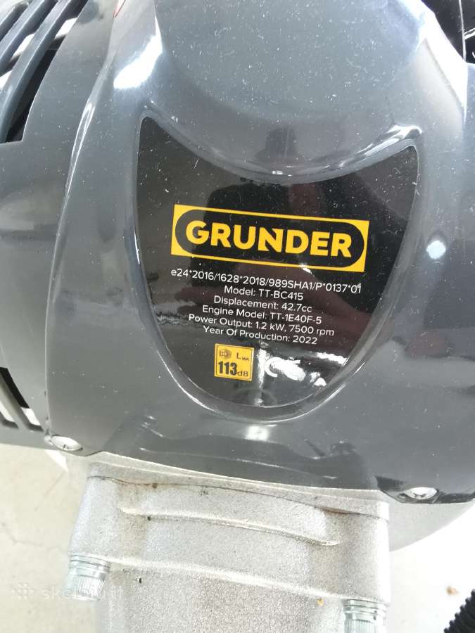 Benzininis trimeris grunder 1,2 kw - nuotraukos Nr. 2