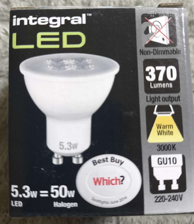 LED lemputes 5.3w Gu10, liko 8 nepanaudotos.