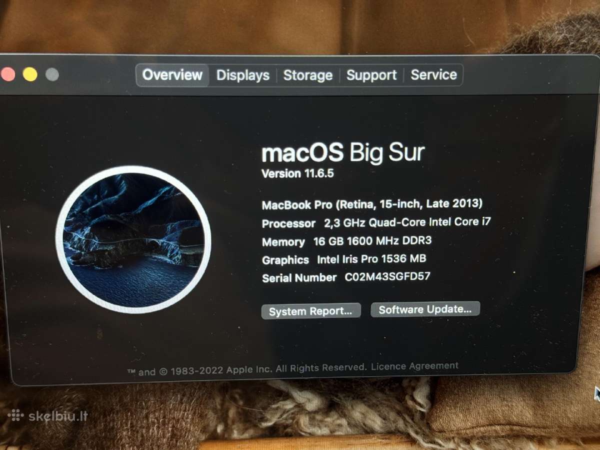MacBook Pro Retina 15 (Late 2013) - nuotraukos Nr. 3