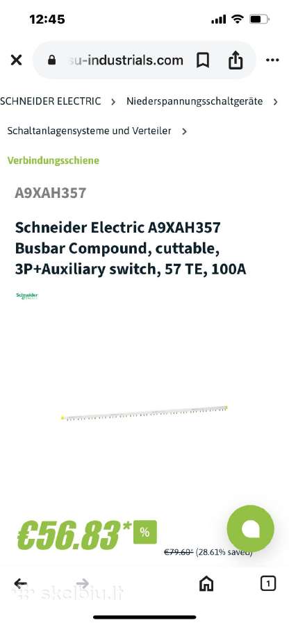 Šyna Schneider Electric A9xah357 - nuotraukos Nr. 3