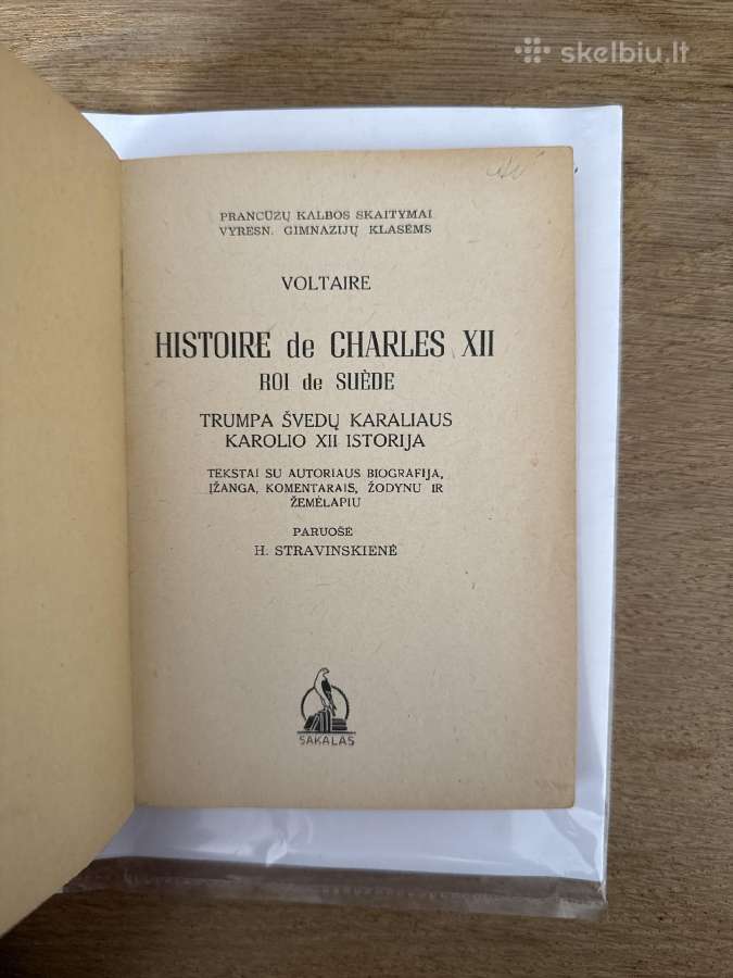 Histoire de Charles Xii roi de Suede 1939 m. - nuotraukos Nr. 2