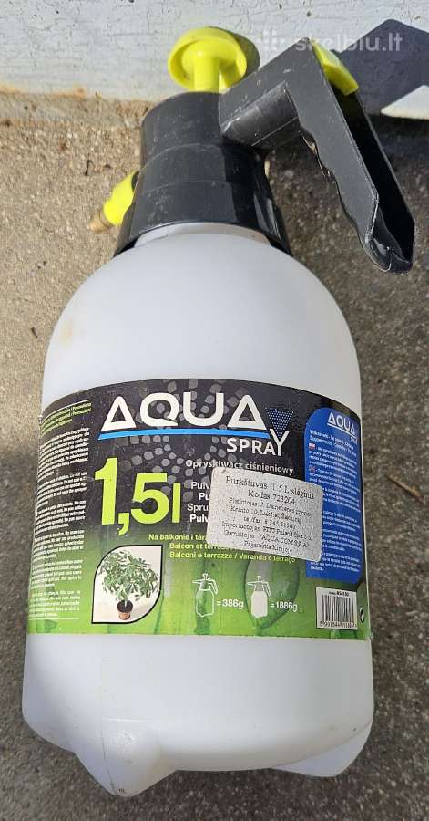 Purkštuvas pumpuojamasis slėginis Aqua 1,5ltr