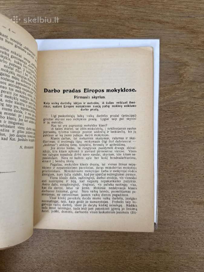 Darbo pradas Eiropos mokyklose 1919 m. - nuotraukos Nr. 3
