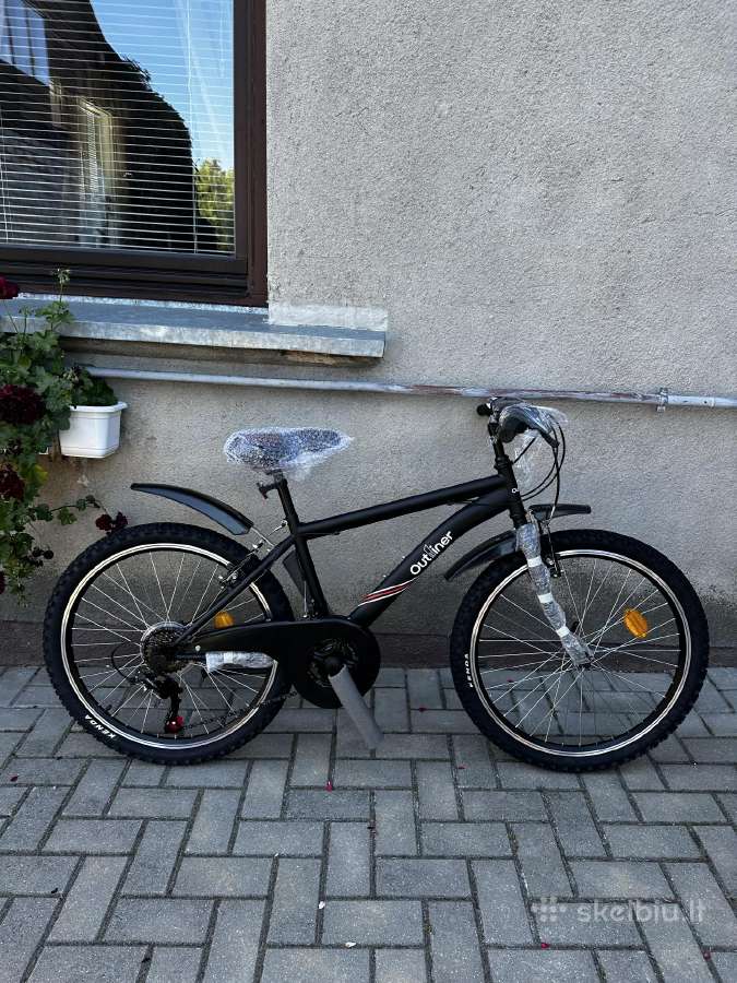 Vaikiškas dviratis, kalnų Outliner, juodas