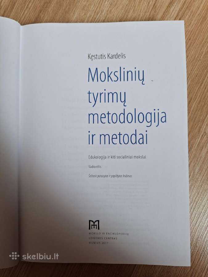 Mokslinių tyrimų metodologija ir metodai - nuotraukos Nr. 2