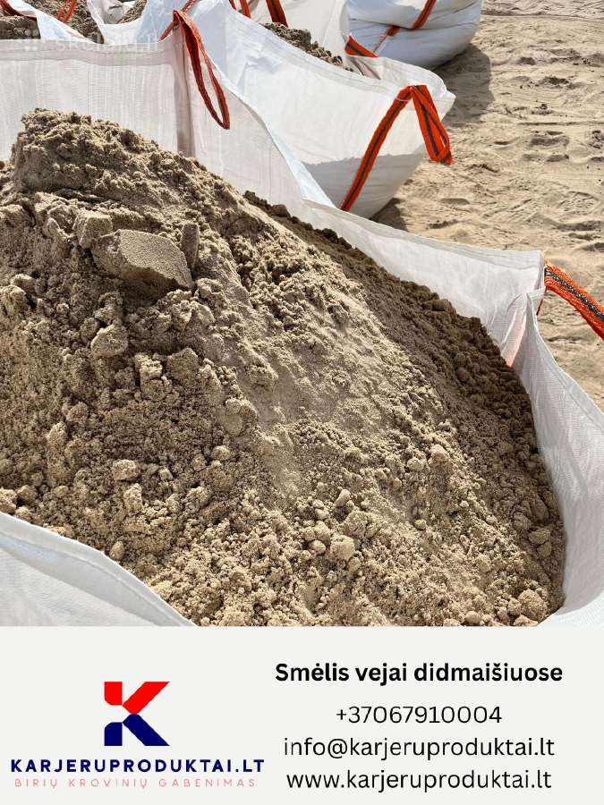 Smėlis, žvyras didmaišiais Kaune