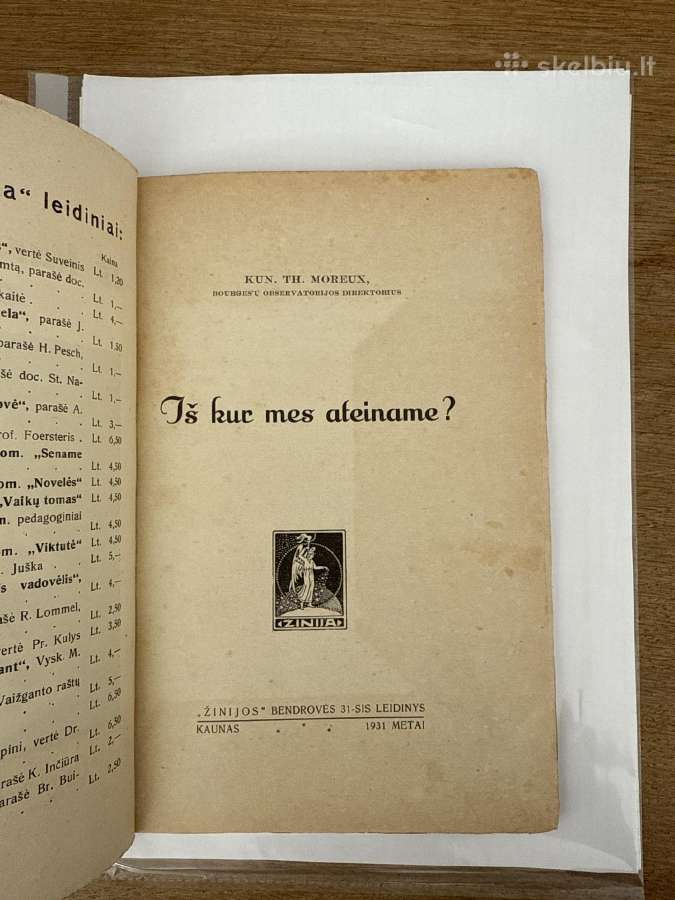 Iš kur mes ateinam ? 1931 m. - nuotraukos Nr. 2