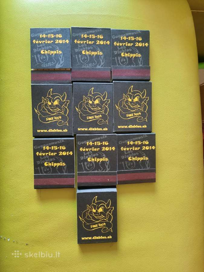 10vnt. Degtukų dėžučių-knygelių