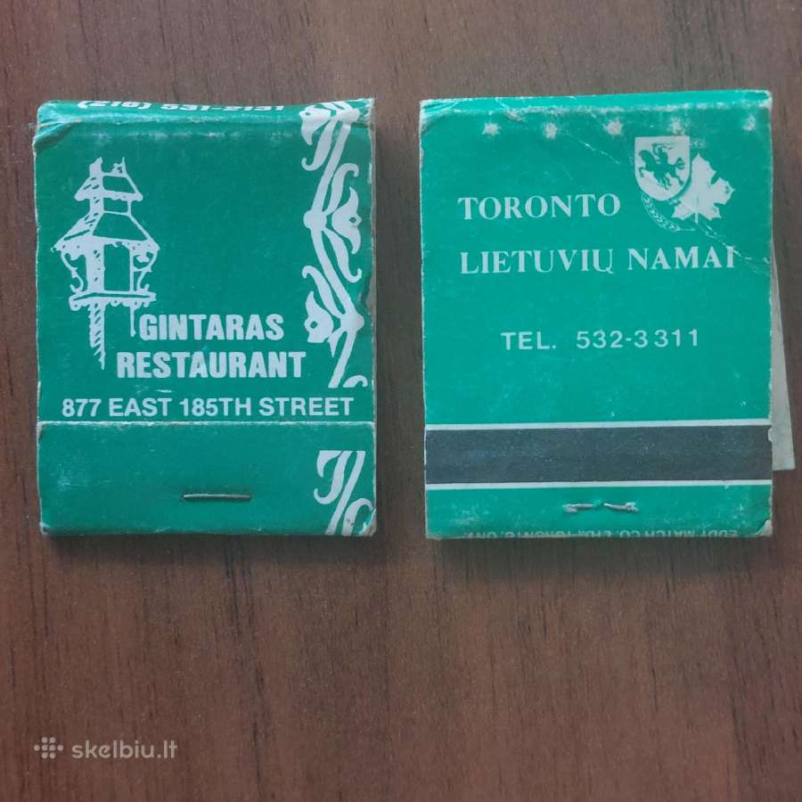 Kanadietiški degtukai su lietuviška reklama - nuotraukos Nr. 6