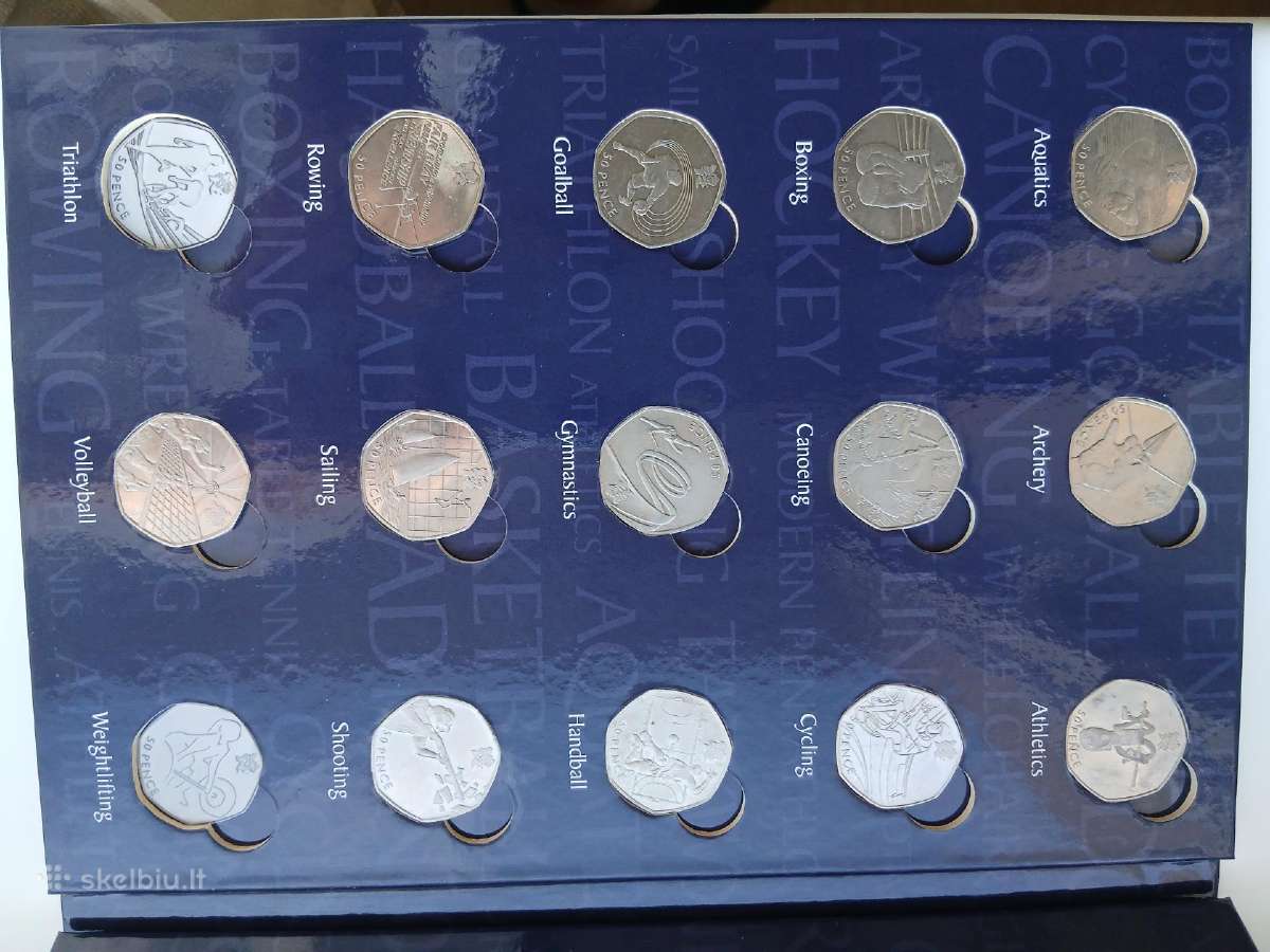 Londono Olympic 50 Pence rinkinukas