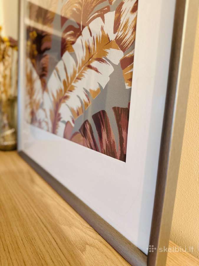 Floristinis paveikslas printas (61x91) su rėmu - nuotraukos Nr. 4