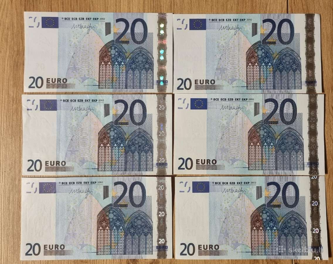 2002 metų 20 eurų