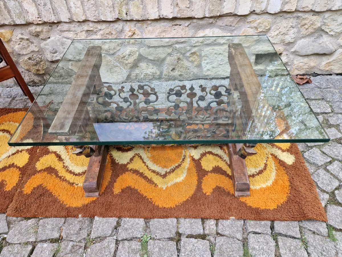 Antikvarinis Sicilijos tautodailės kavos staliukas - nuotraukos Nr. 19