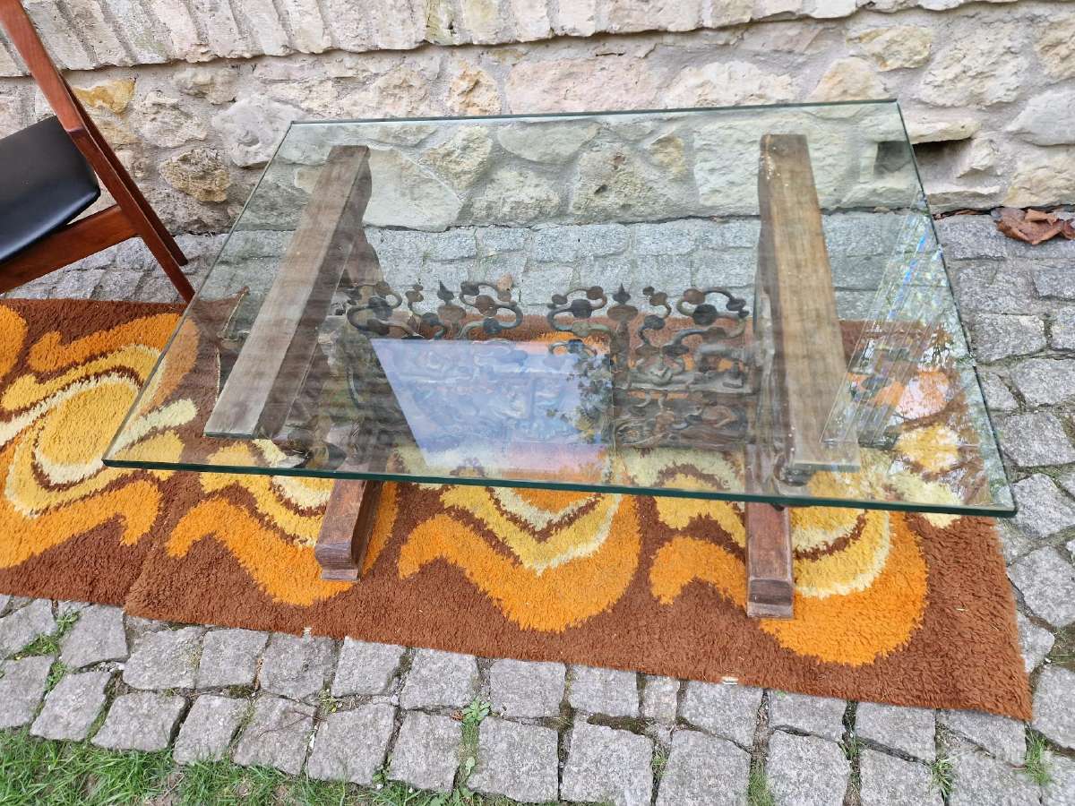 Antikvarinis Sicilijos tautodailės kavos staliukas - nuotraukos Nr. 20