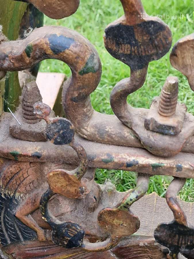 Antikvarinis Sicilijos tautodailės kavos staliukas - nuotraukos Nr. 31
