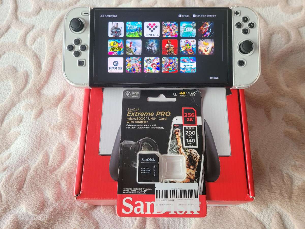 Nintendo Switch oled Atristas/jailbreak 256gb - nuotraukos Nr. 2